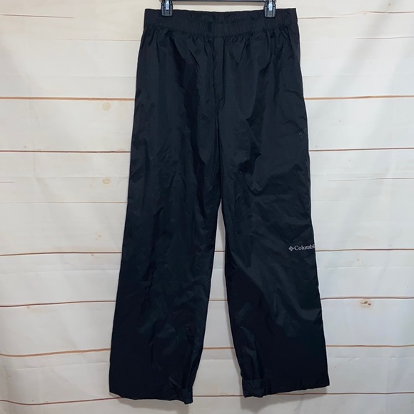 COLUMBIA Rebel Roamer Waterproof Rain Pants Omni-Tech Black Medium x 30 L XM8175 - Picture 2 of 12